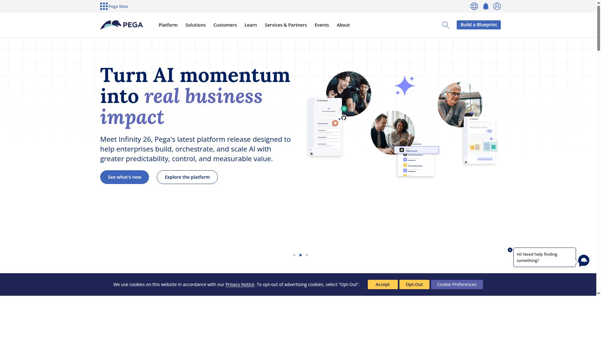 Pega website